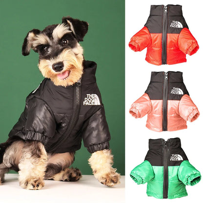 Down Jacket for Dog the Dog Face Winter Clothes for Small Medium Dogs Winter Warm Thick Coat for Schnauzer Shiba Inu Corgi